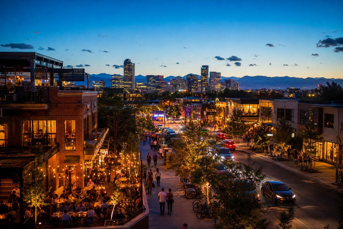 Denver nightlife bars and restaurants